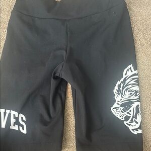 Black Graphic Women's Shorts